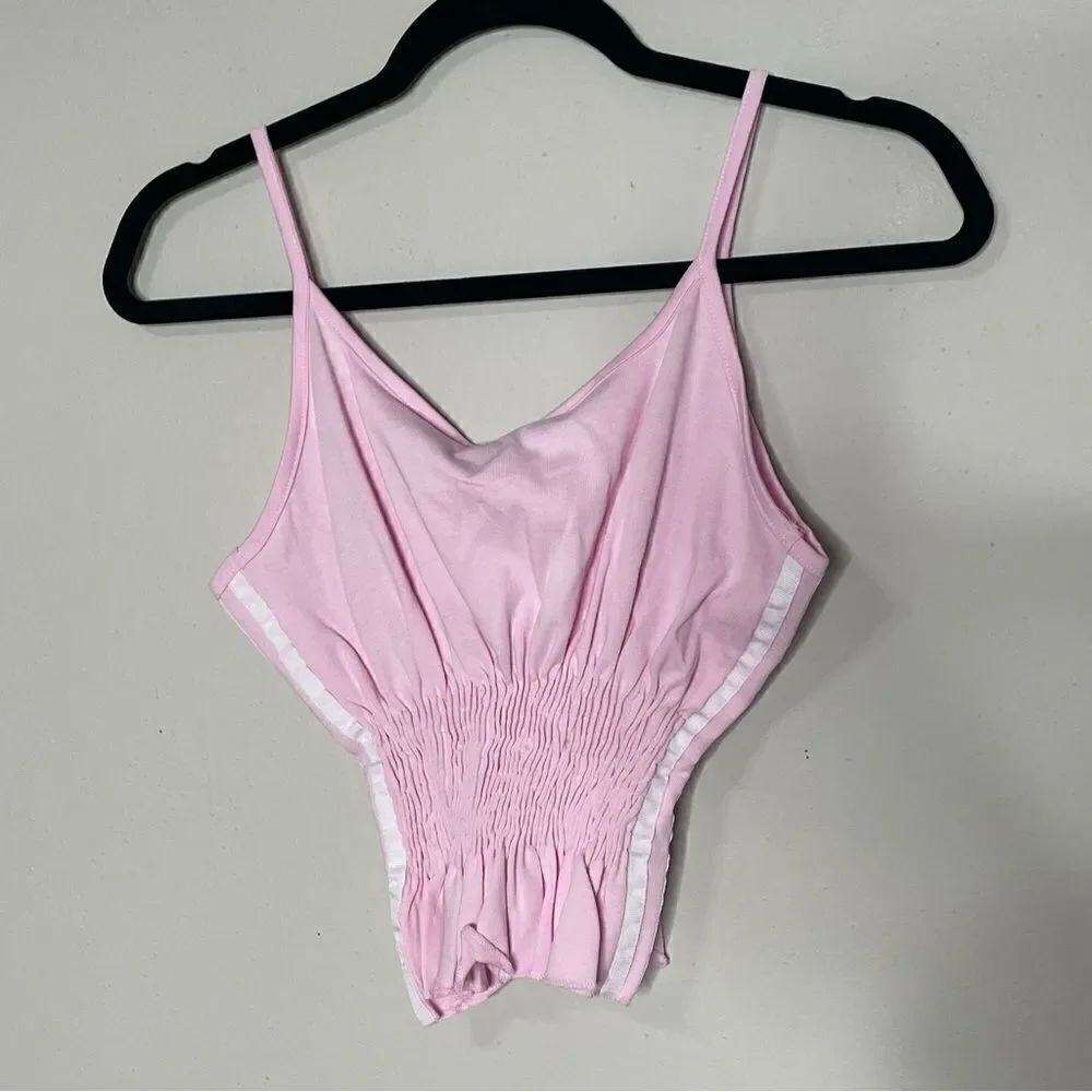 ADIDAS ORIGINALS SMOCKED TOP three 3 stripes - Picture 8 of 10